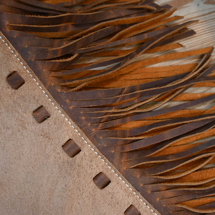 WLC Brown Stepthrough Chaps with 1/2 Zips Tack - Chaps & Chinks WLC