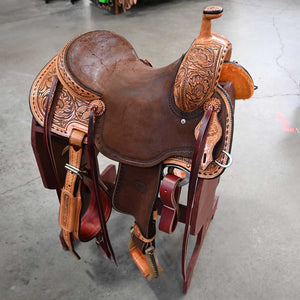 14.5" TESKEY'S PRO CUTTER RANCH CUTTER SADDLE Saddles TESKEY'S SADDLERY LLC