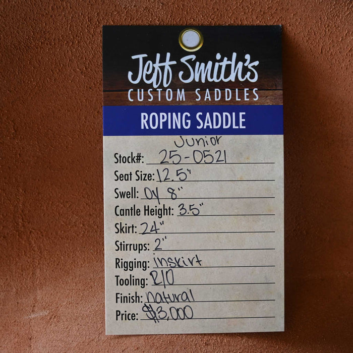12.5" JEFF SMITH JUNIOR OLIN YOUNG TEAM ROPING SADDLE
