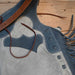 WLC Gray & Slate Blue Stepthrough Chaps with 1/2 Zips Tack - Chaps & Chinks WLC