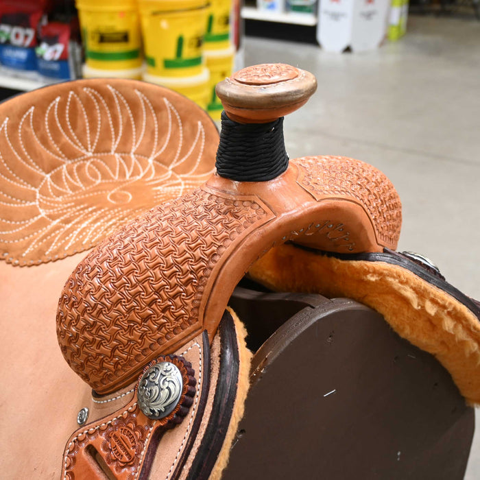 14" TESKEY'S TEAM ROPING SADDLE