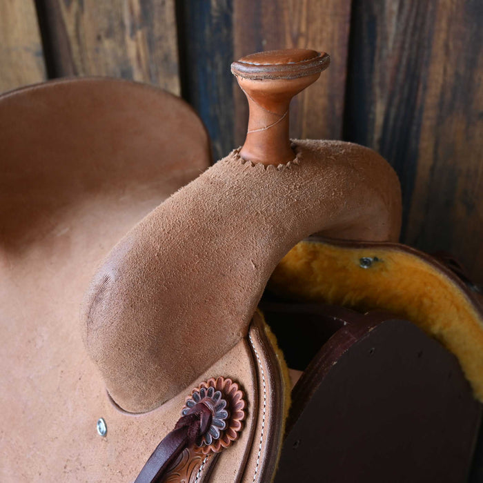 12.5" JEFF SMITH JUNIOR OLIN YOUNG TEAM ROPING SADDLE