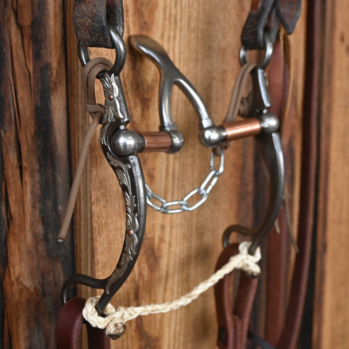 Kerry Kelley Silver Mounted 65 Cathedral Bridle Rig w/Split Ear Headstall