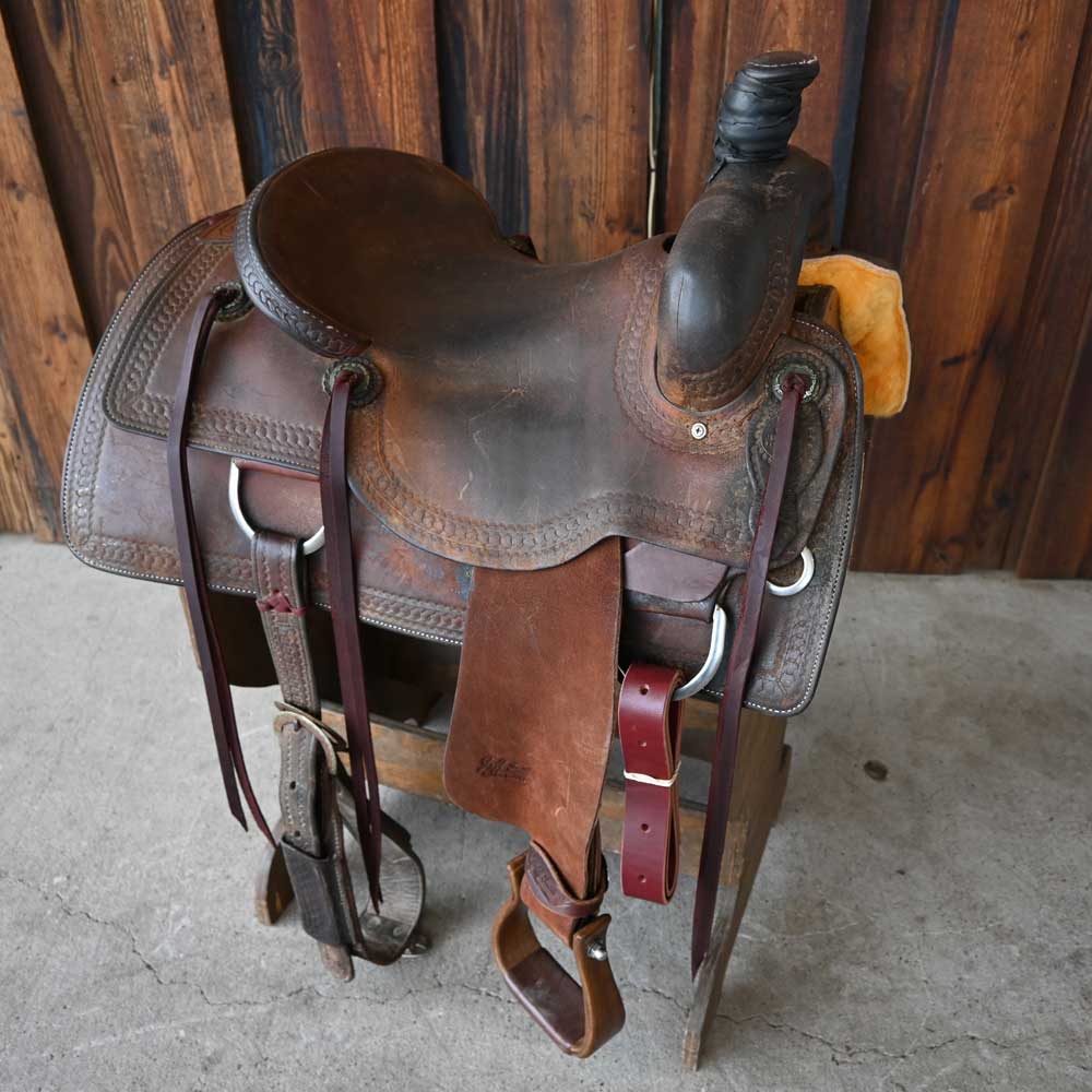 16" USED J & S RANCH CUTTING SADDLE Saddles J&S Saddlery   