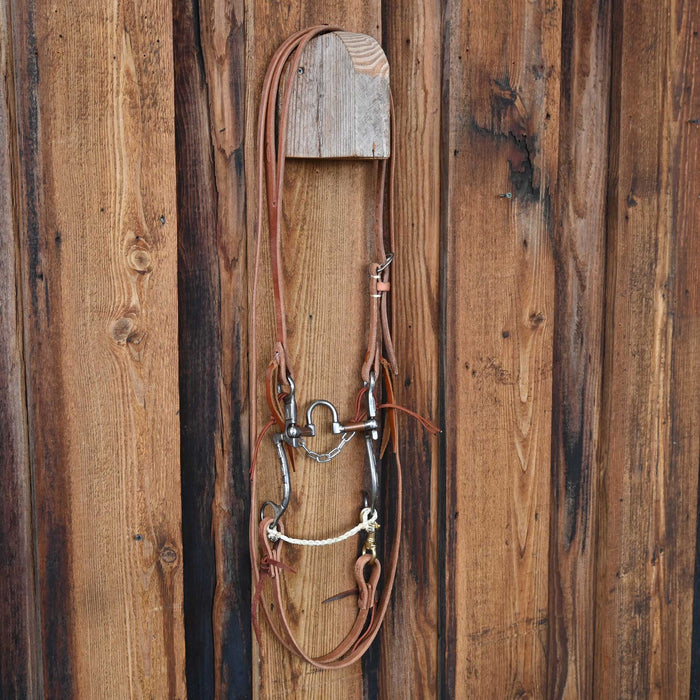 Kerry Kelley Silver Mounted 7 10 Correction Bridle Rig w/All New Leather