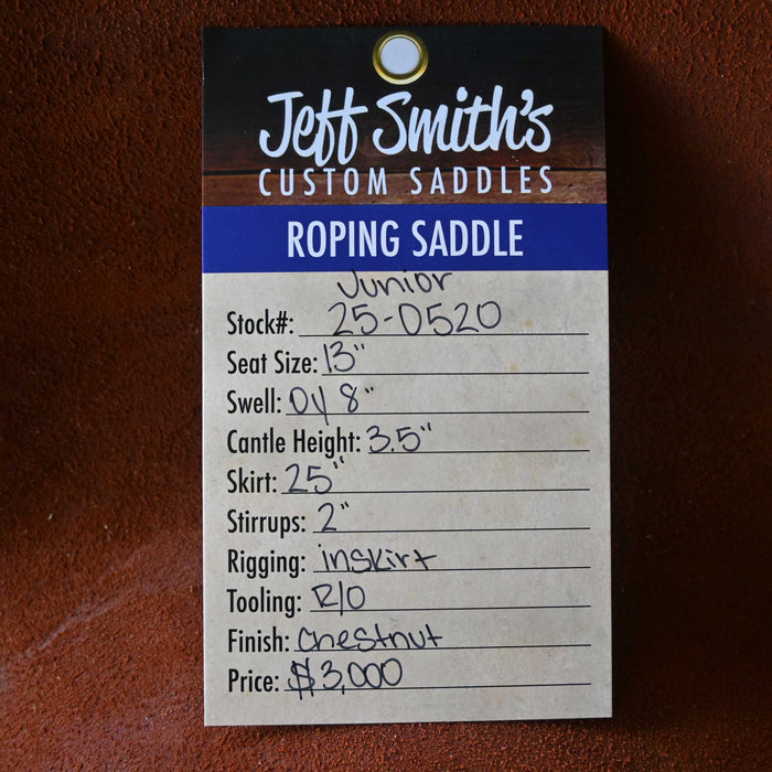 13" JEFF SMITH JUNIOR OILIN YOUNG TEAM ROPING SADDLE