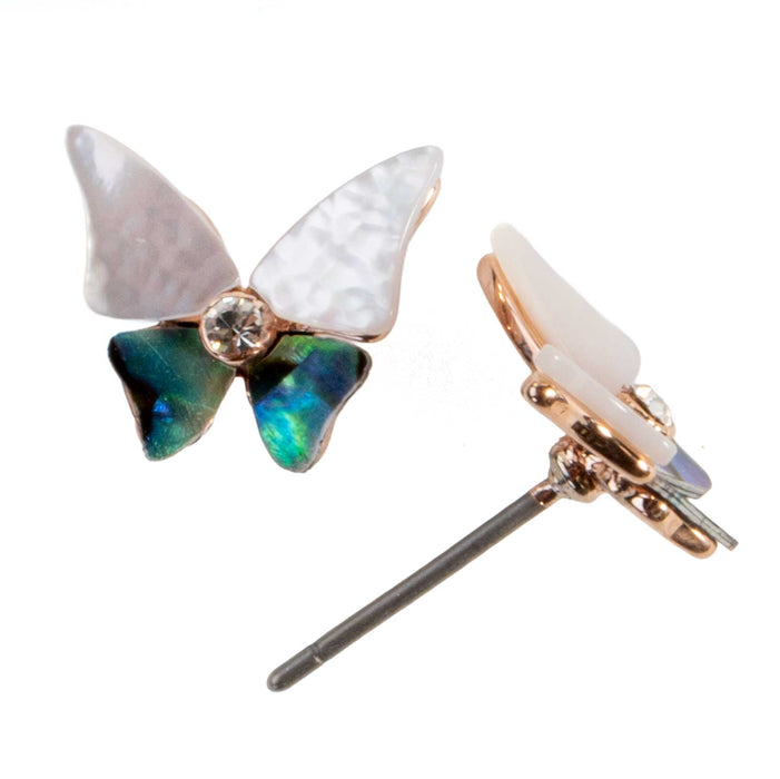 Mini Butterfly Two Tone Stud Earrings WOMEN - Accessories - Jewelry - Earrings Betty Oh