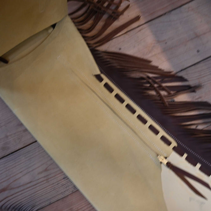 WLC Yellow Stepthrough Chaps with 1/2 Zips Tack - Chaps & Chinks WLC