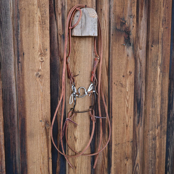 Kerry Kelley Silver Mounted 65 20 Correction Bridle Rig w/All New Leather