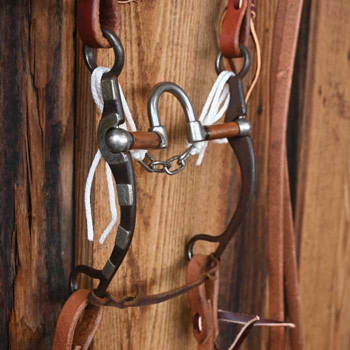 Kerry Kelley Silver Mounted 65 20 Correction Bridle Rig w/All New Leather