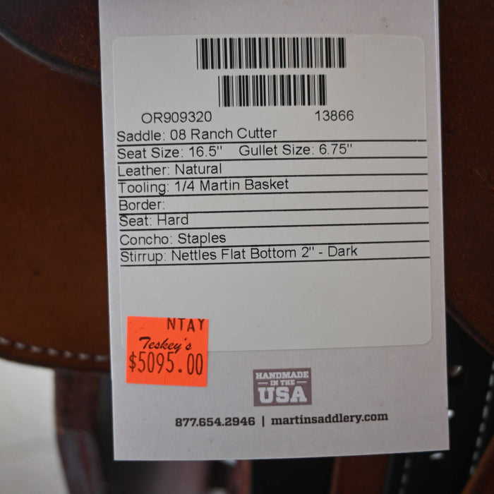 16.5" MARTIN RANCH CUTTER SADDLE