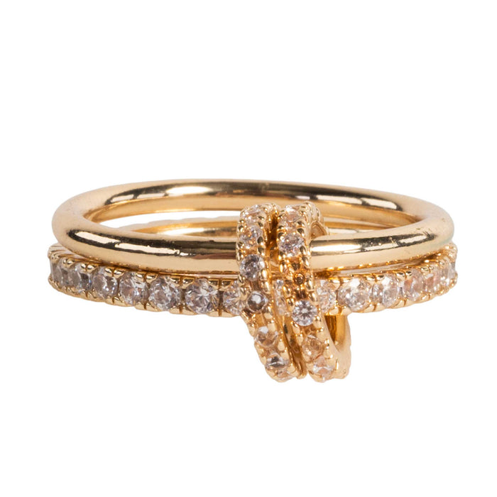 Triple Interlocking Pave Ring WOMEN - Accessories - Jewelry - Rings Sessori