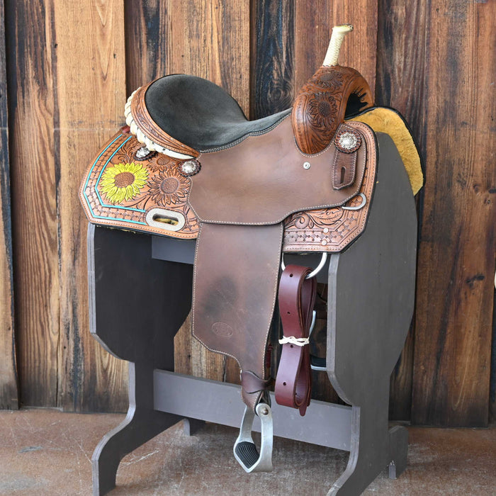 14" USED CIRCLE S BARREL SADDLE