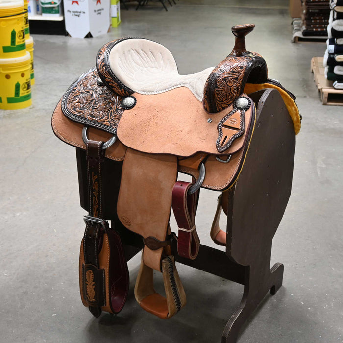 15" TESKEY'S TEAM ROPING SADDLE