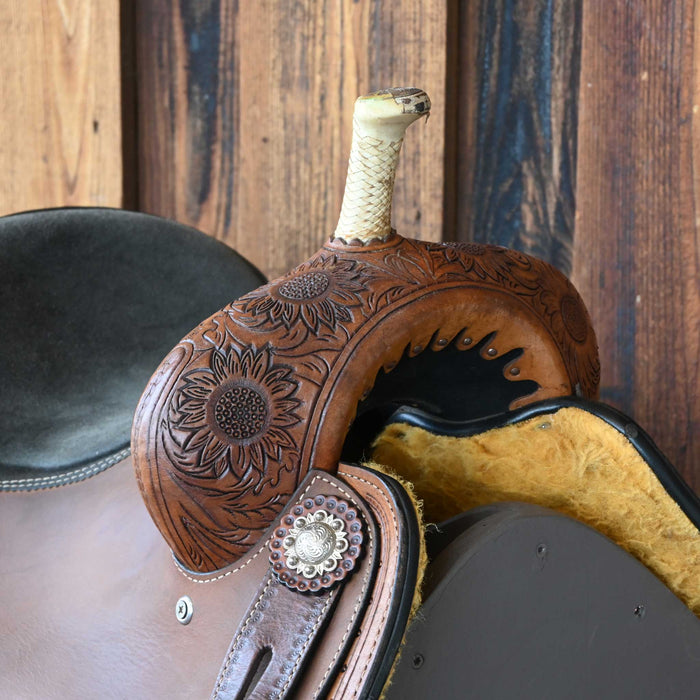 14" USED CIRCLE S BARREL SADDLE