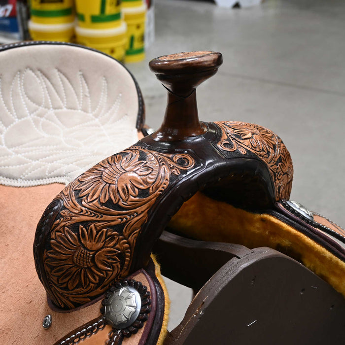 15" TESKEY'S TEAM ROPING SADDLE