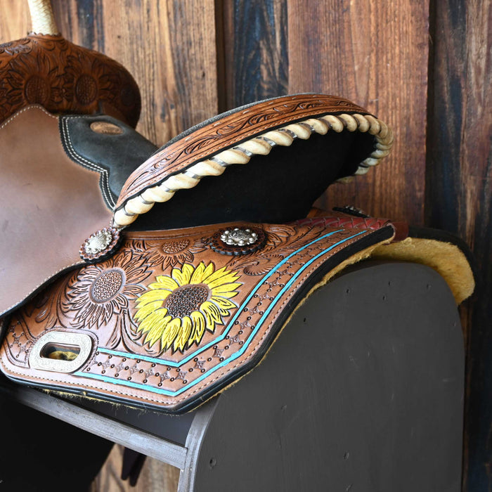 14" USED CIRCLE S BARREL SADDLE