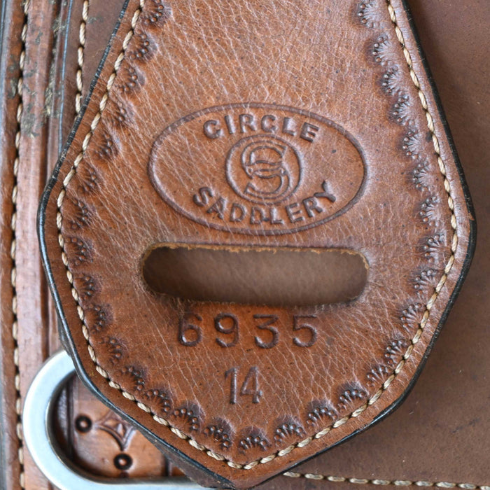 14" USED CIRCLE S BARREL SADDLE