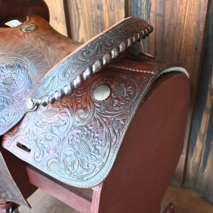13.5" USED BILLY COOK BARREL SADDLE