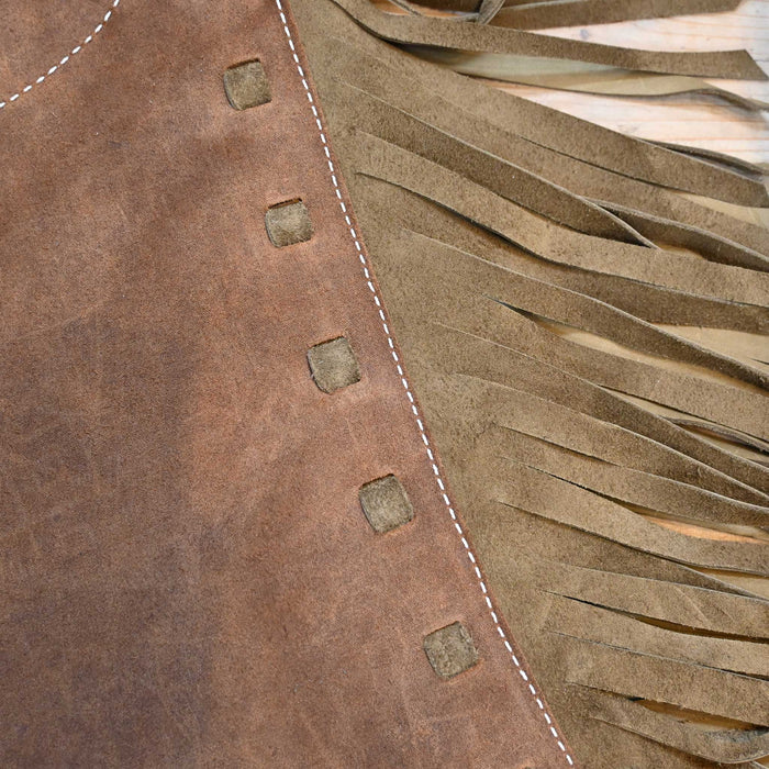 WLC Brown Stepthrough Chaps Tack - Chaps & Chinks WLC