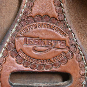 14.5" USED TESKEY'S TEAM ROPING SADDLE Saddles TESKEY'S SADDLERY LLC