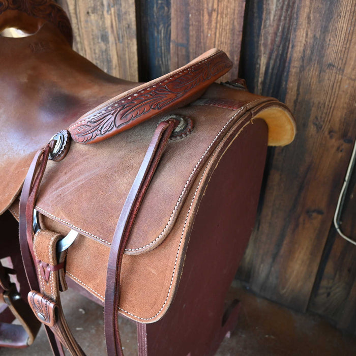 16" USED JEFF SMITH BUSTER WELCH CUTTING SADDLE
