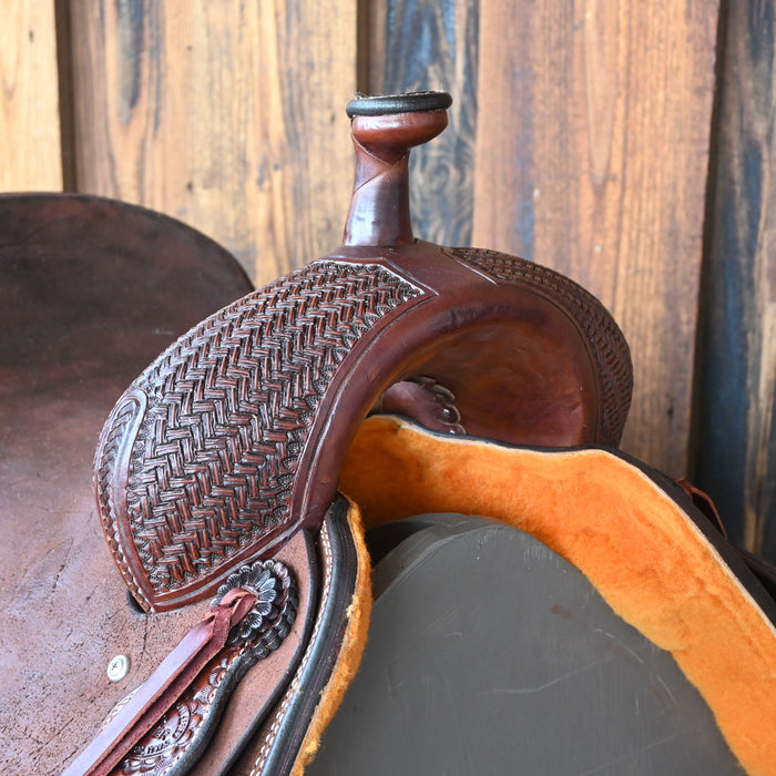16" TESKEY'S PRO CUTTER RANCH CUTTER SADDLE