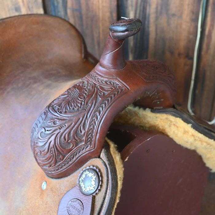 15.5" USED FORT WORTH CUTTING SADDLE