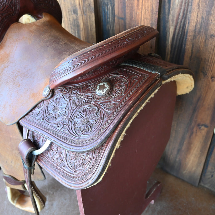 15.5" USED FORT WORTH CUTTING SADDLE