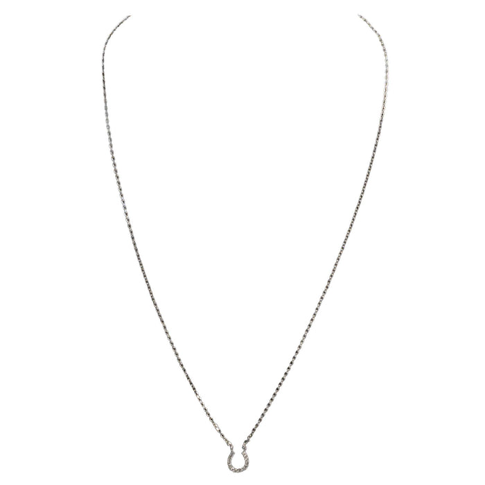 Mini Silver Horseshoe Necklace WOMEN - Accessories - Jewelry - Necklaces Betty Oh