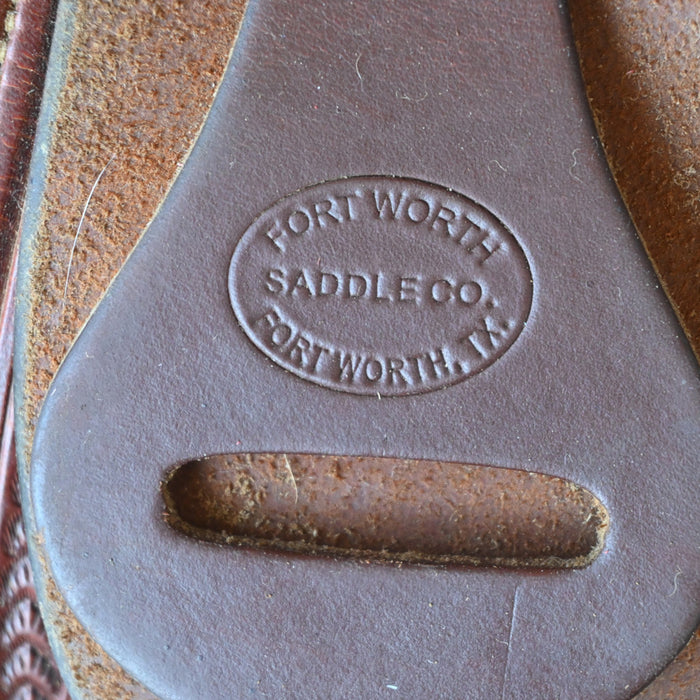 15.5" USED FORT WORTH CUTTING SADDLE