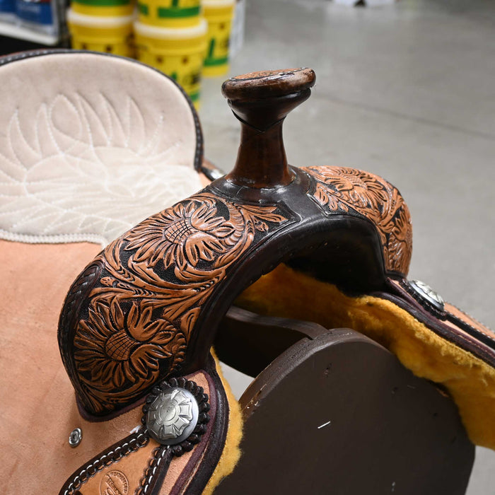 15.5" TESKEY'S TEAM ROPING SADDLE