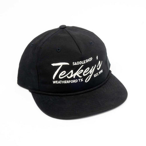 Teskey's Embroidery Rope Hat - Black/Black TESKEY'S GEAR - Baseball Caps Teskey's