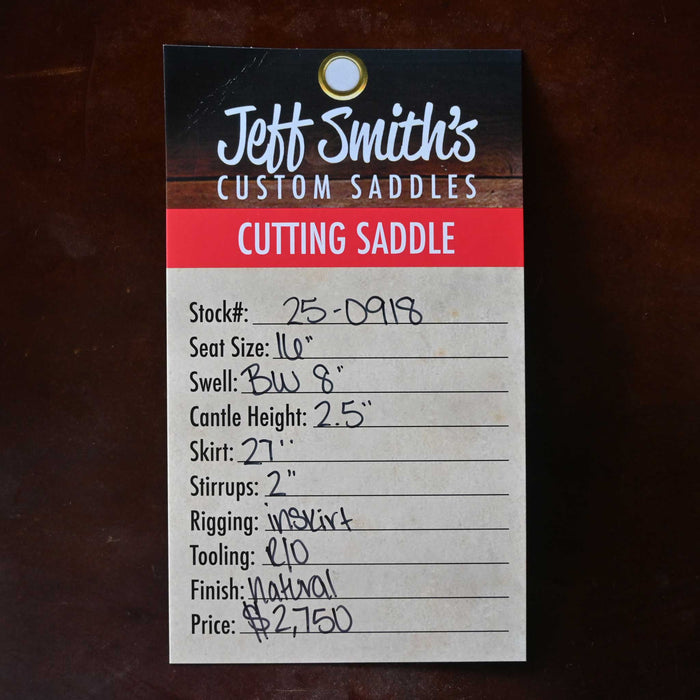 16" USED JEFF SMITH BUSTER WELCH CUTTING SADDLE