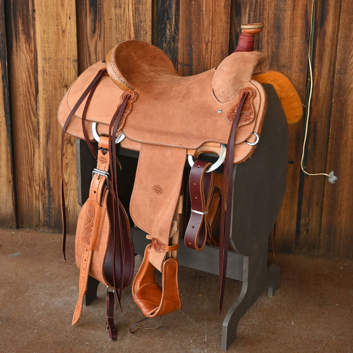 15.5" TESKEY'S TEAM ROPING SADDLE
