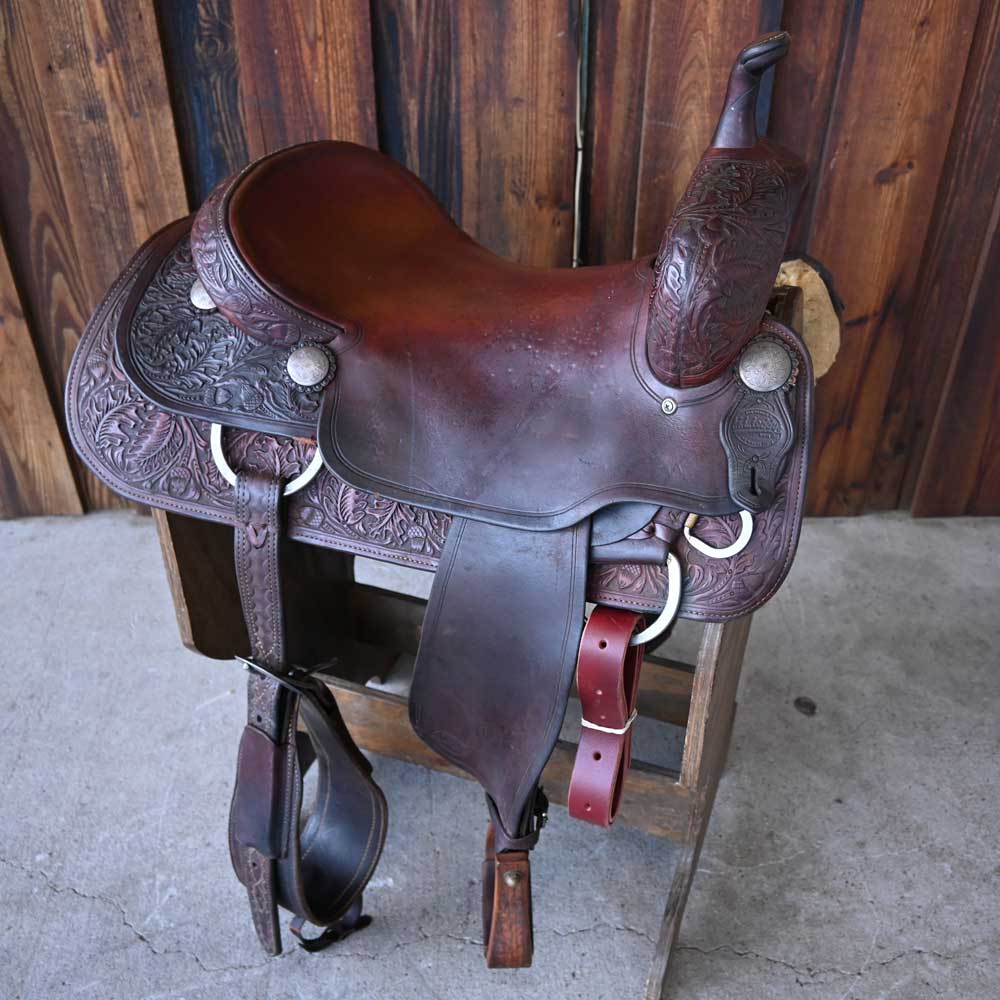 17" USED M.L. LEDDY CUTTING SADDLE Saddles ML Leddy   