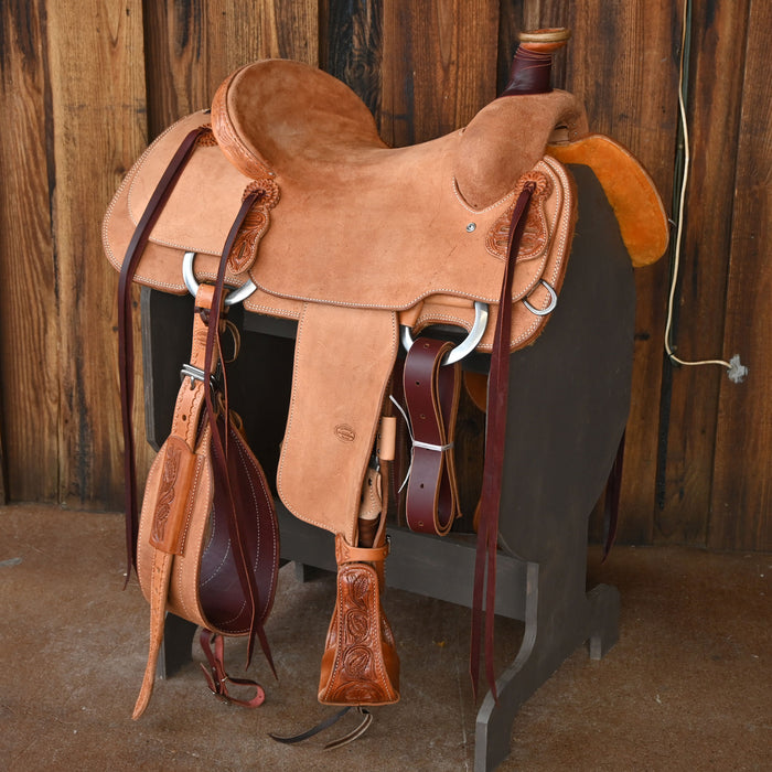 15.5" TESKEY'S TEAM ROPING SADDLE Saddles - New Teskey's Saddlery