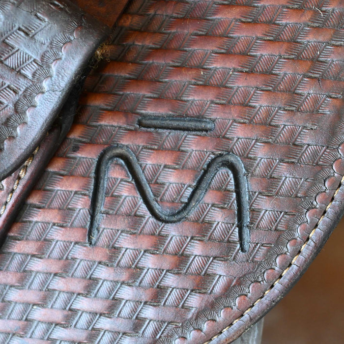 13.5" USED ED AND MARTHA WRIGHT BARREL SADDLE