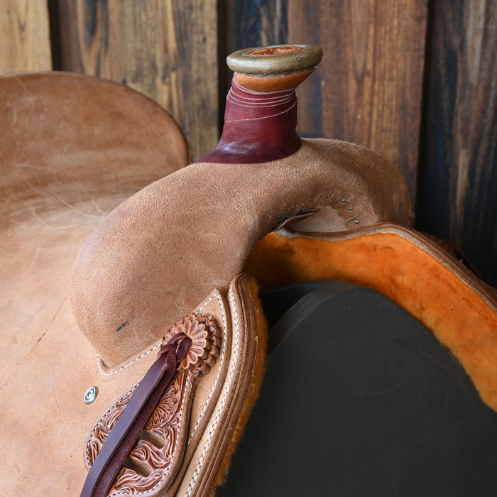 15.5" TESKEY'S TEAM ROPING SADDLE Saddles - New Teskey's Saddlery