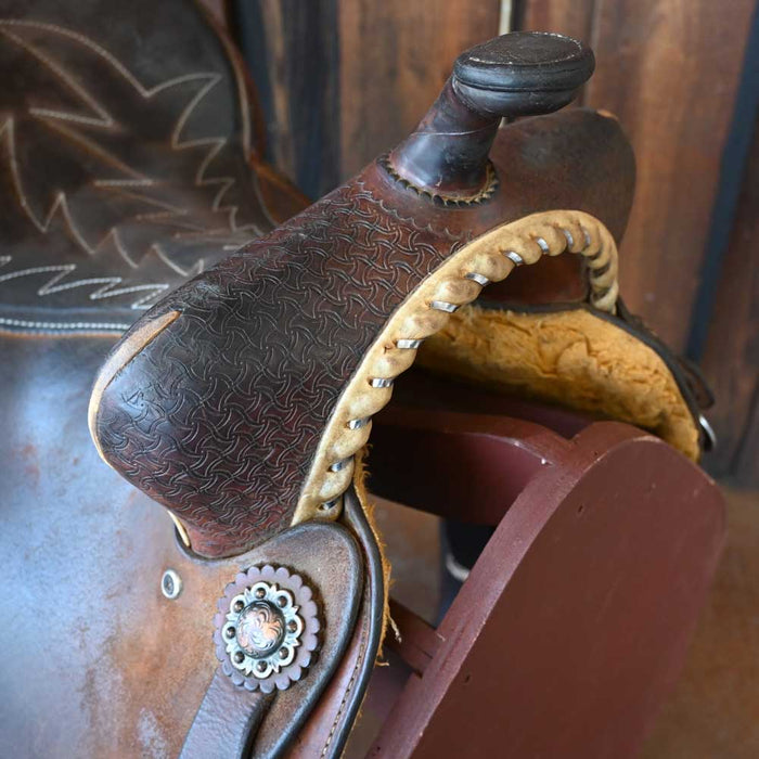 14.5" USED SHILOH JORDAN PETERSON BARREL SADDLE Saddles - Used Shiloh Saddlery