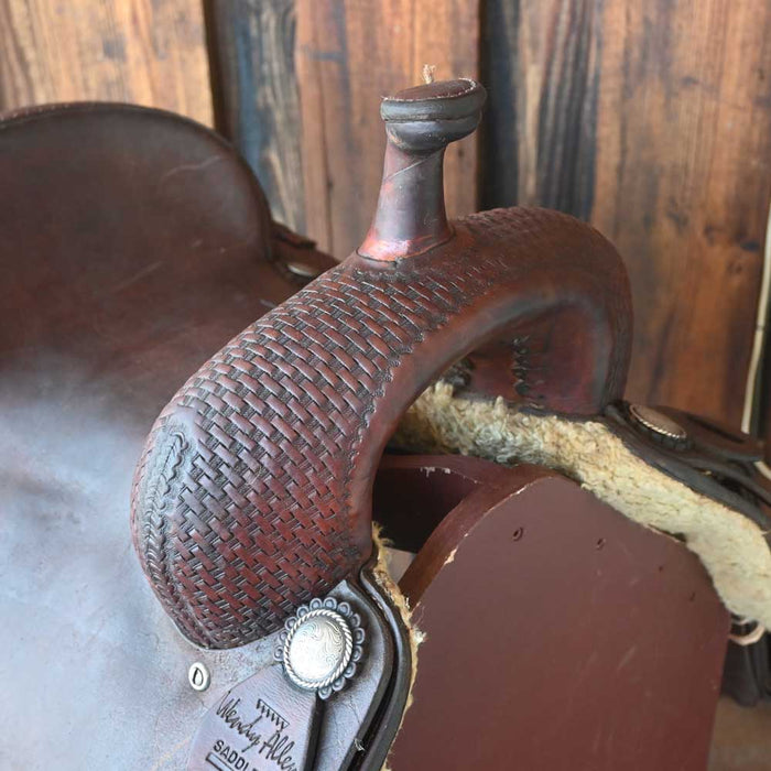 15.5" USED WENDY ALLEN CUTTING SADDLE