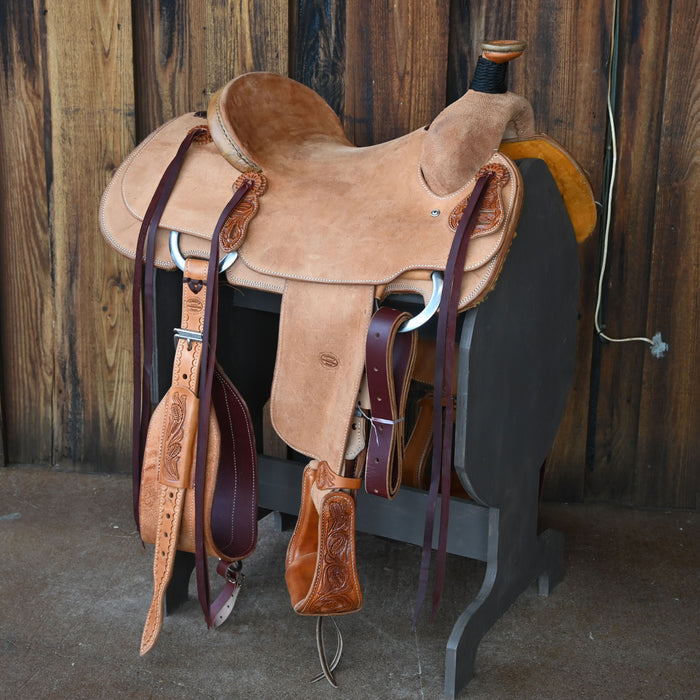 15.5" TESKEY'S TEAM ROPING SADDLE