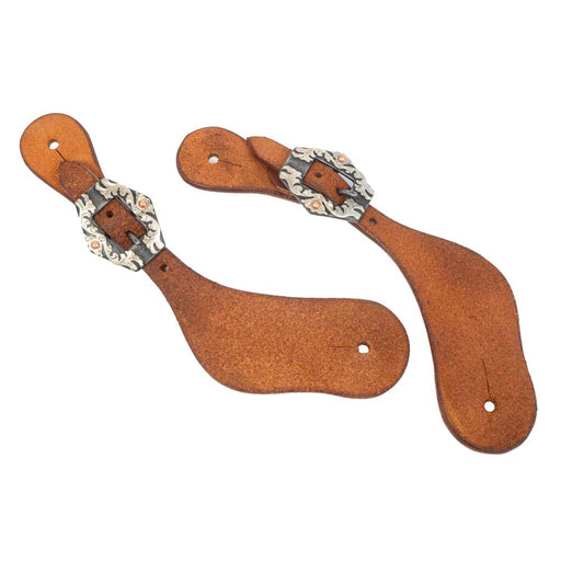 Teskey's Women's Countoured Spur Straps w/Hex Buckle Tack - Spur Straps Teskey's