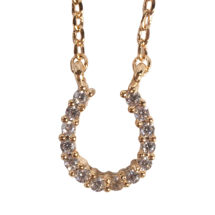 Mini Gold Horseshoe Necklace WOMEN - Accessories - Jewelry - Necklaces Betty Oh