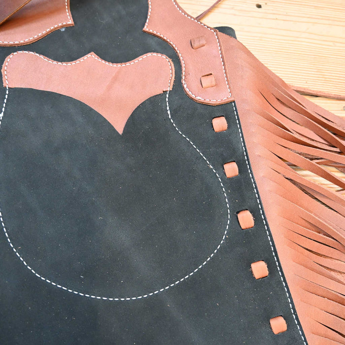 WLC Black & Tan Stepthrough Chaps