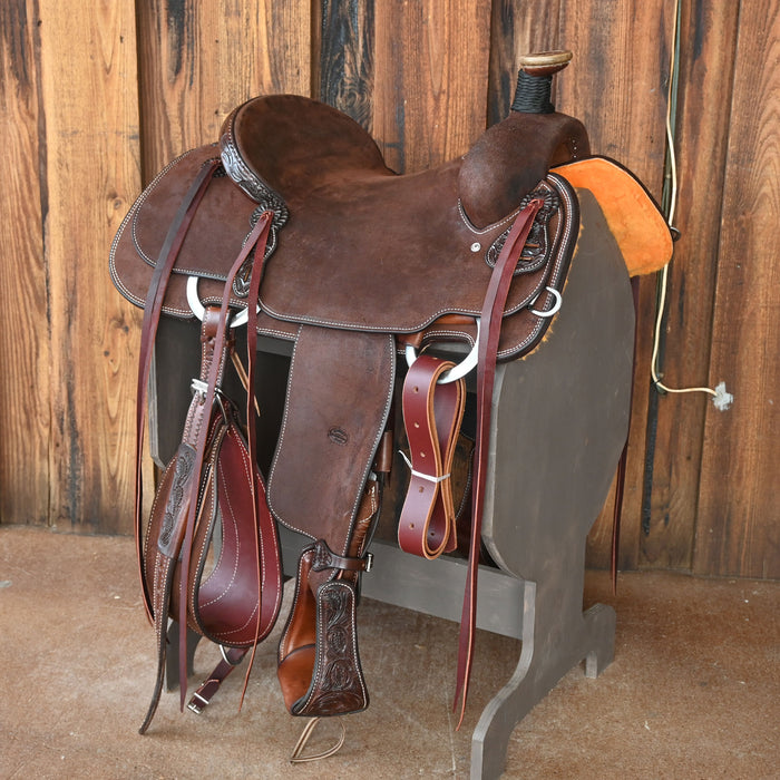 15.5" TESKEY'S TEAM ROPING SADDLE