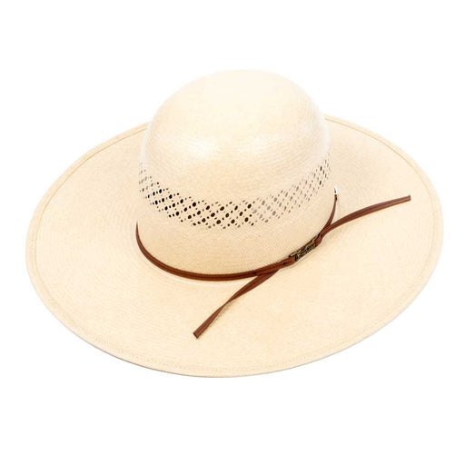 American Fancy Vent 4-1/4" Brim Open Crown Straw Hat HATS - STRAW HATS American Hat Co.