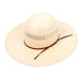 American Fancy Vent 4-1/4" Brim Open Crown Straw Hat HATS - STRAW HATS American Hat Co.