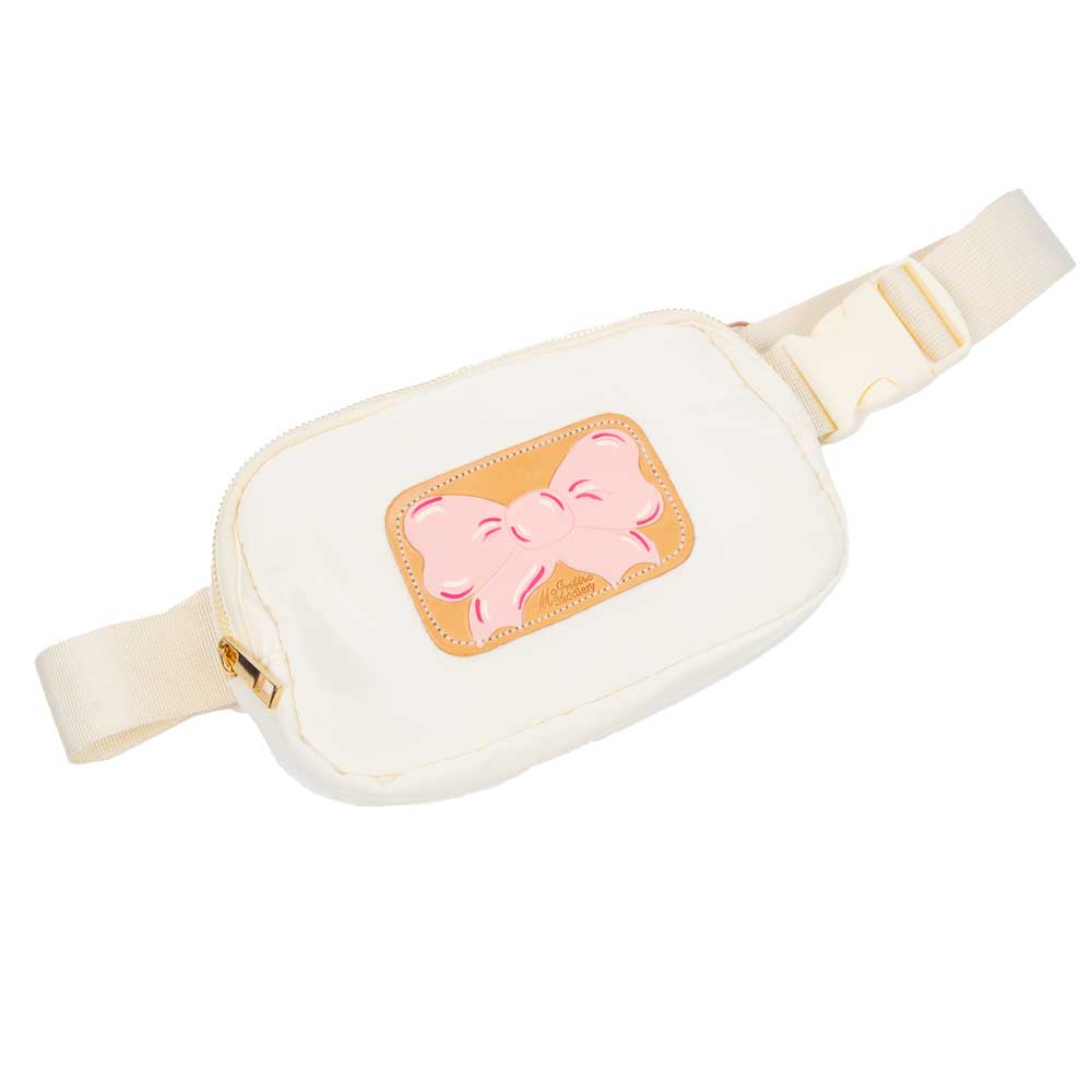 McIntire Saddlery Pink Bow Belt Bag ACCESSORIES - Luggage & Travel - Backpacks & Belt Bags McIntire Saddlery