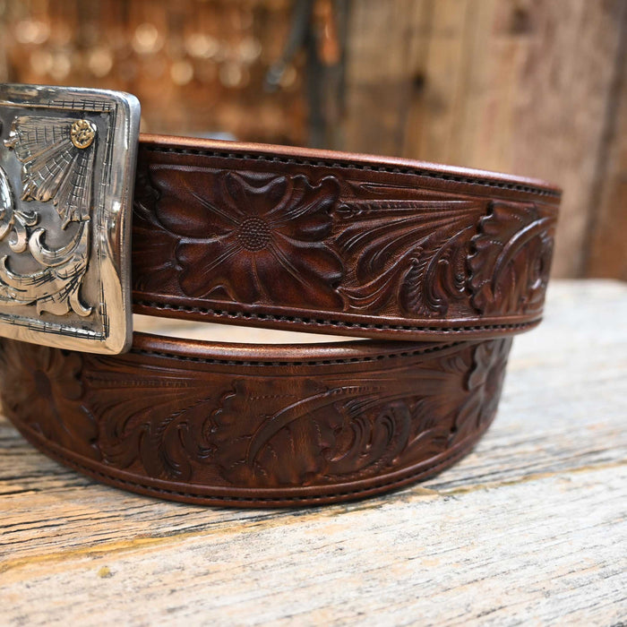 Handmade Casey Tew 39" Fully Tooled Belt